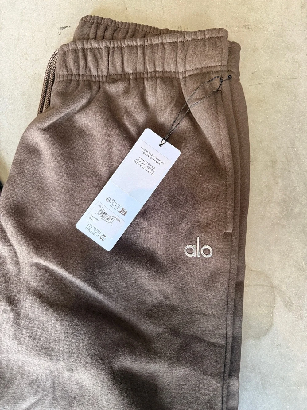 ALO Yoga Taupe Brown Jogger Sweatpants